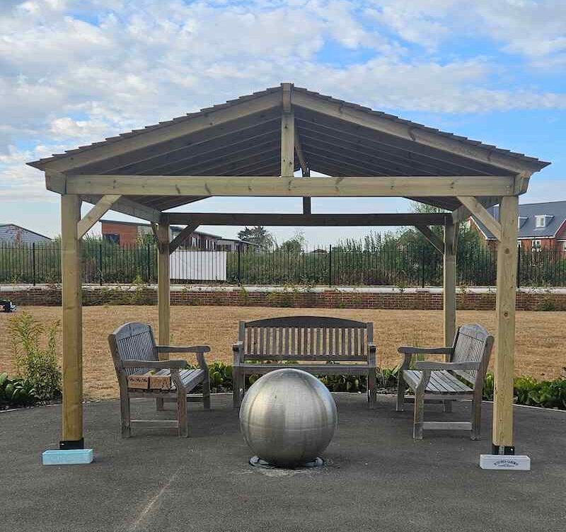 pergola in our garden