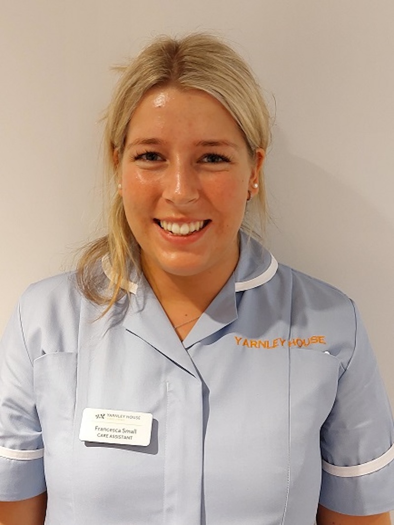 francesca small one of our care assistants
