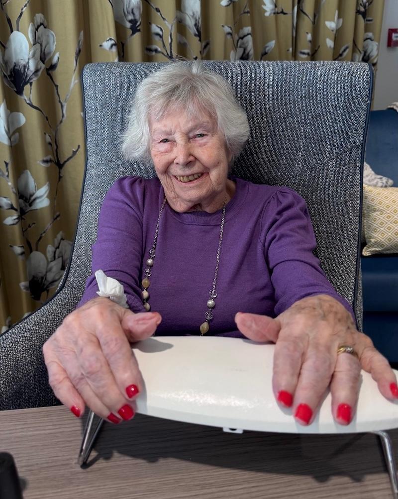 resident after having their nails done